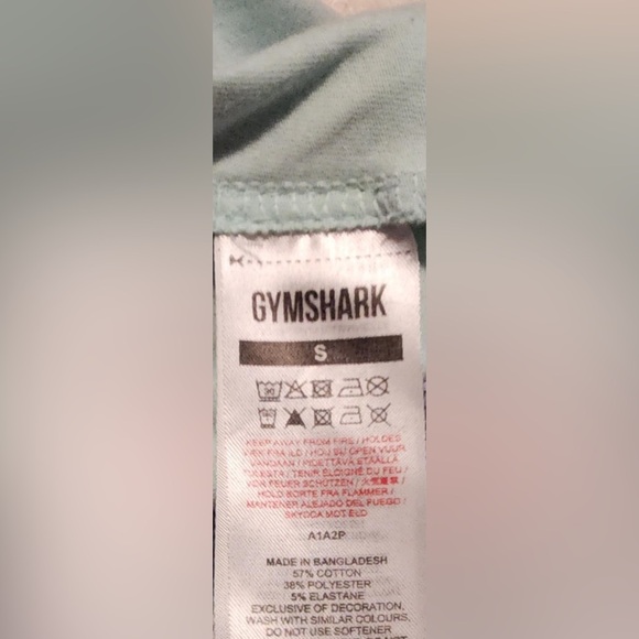 GYMSHARK Stringer Tank Top Racerback Mint Green Size Small EUC - Picture 3 of 6